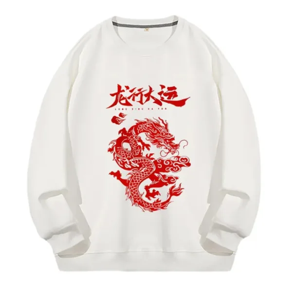 Chinese Dragon Sweatshirt for Couples - Image 8