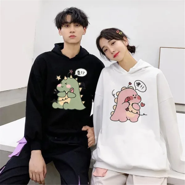 Cute Dinosaur Hoodies For Couples