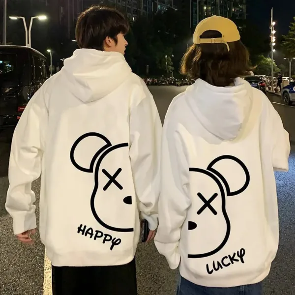 Harajuku Cute Matching Hoodies for Couples - Image 4