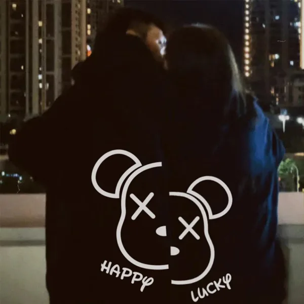 Harajuku Cute Matching Hoodies for Couples - Image 3