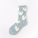 Heart matching fuzzy socks for couples