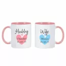 Hubby and Wife Mugs