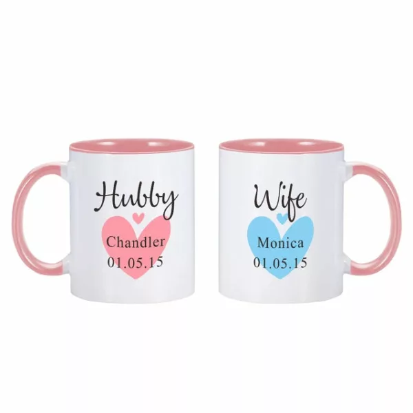 Hubby and Wife Mugs - Image 8