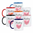 Hubby and Wife Mugs