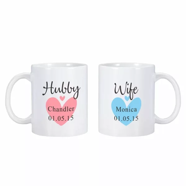 Hubby and Wife Mugs - Image 4