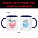 Hubby and Wife Mugs