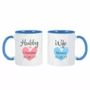 Hubby and Wife Mugs