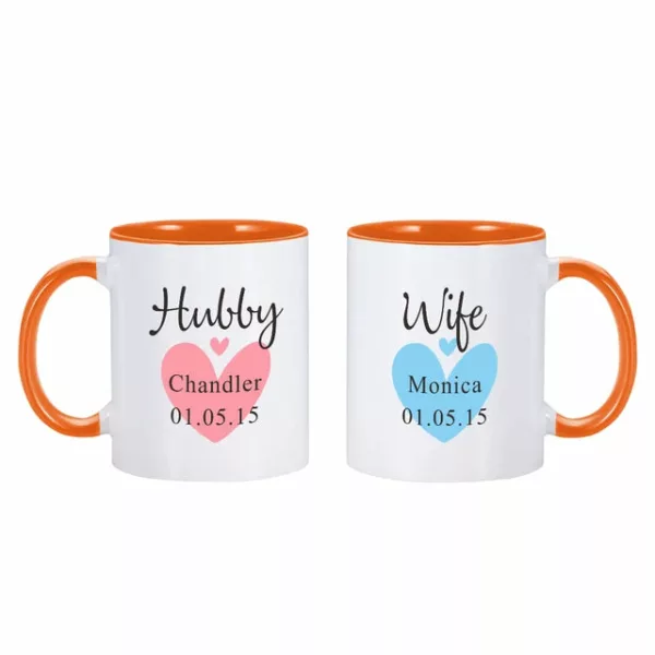 Hubby and Wife Mugs - Image 7