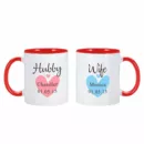 Hubby and Wife Mugs