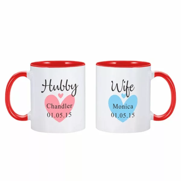 Hubby and Wife Mugs - Image 6