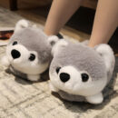 Matching plush slipper