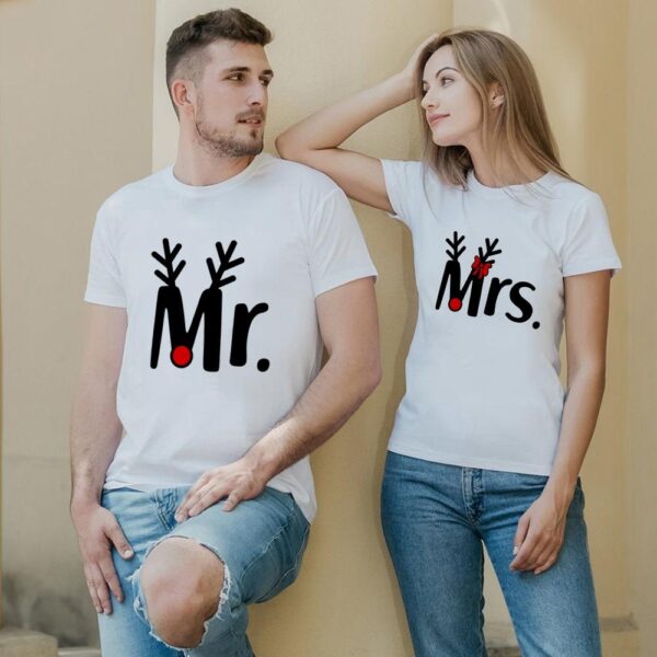 Mr and mrs christmas shirts