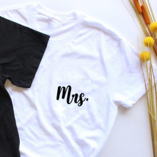 Mr and mrs couple t shirts - Image 3