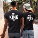 Mr king Mrs queen Matching shirts