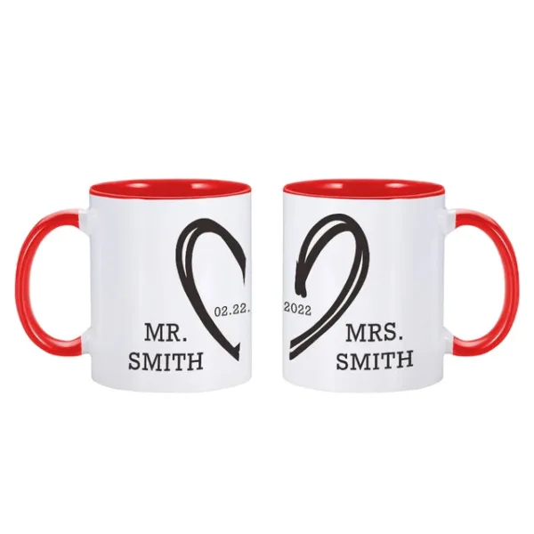 Mr & Mrs Coffee Mugs - Image 6