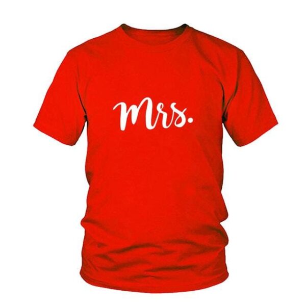 Wedding Mr and mrs couple t shirt - Image 13