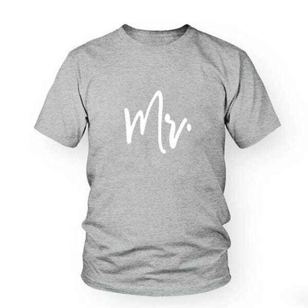 Wedding Mr and mrs couple t shirt - Image 10