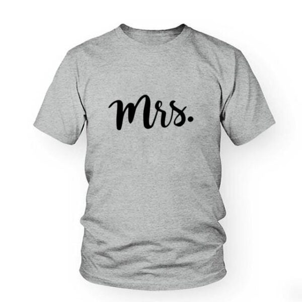 Wedding Mr and mrs couple t shirt - Image 11