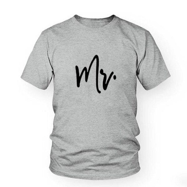 Wedding Mr and mrs couple t shirt - Image 12