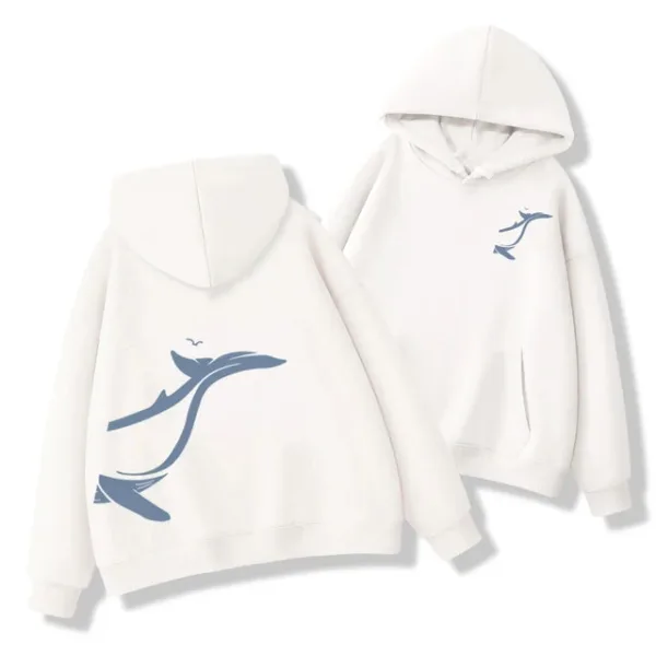 Whale Hoodies For Couples - Image 10