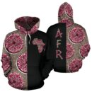 Africa  Hoodie - Ankara Cloth - Reborn Nsubra The Half JR