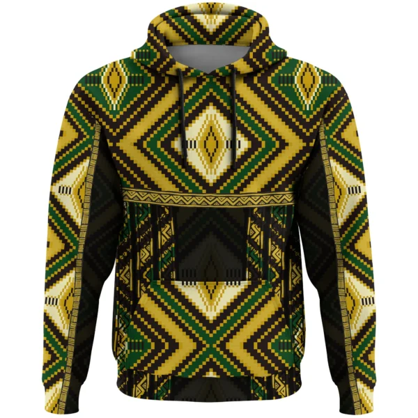 Africa  Hoodie - Noble Akokobaatan Kente Pullover - Image 2