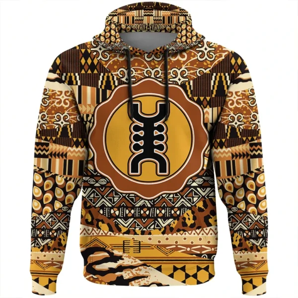 Africa  Hoodie - Osiadan Nyame Hoodie Leo Style9 - Image 2