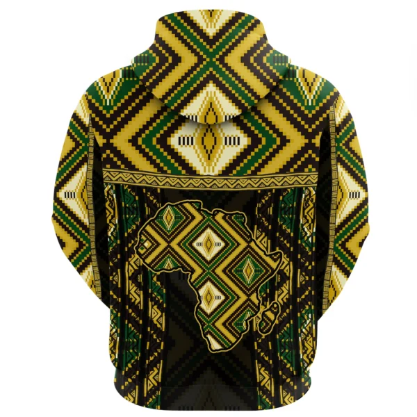 Africa  Hoodie - Noble Akokobaatan Kente Pullover - Image 3