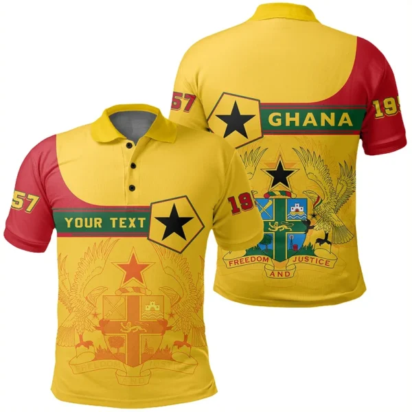 Africa (Custom) Shirt - Ghana Polo Shirt Pentagon Style8