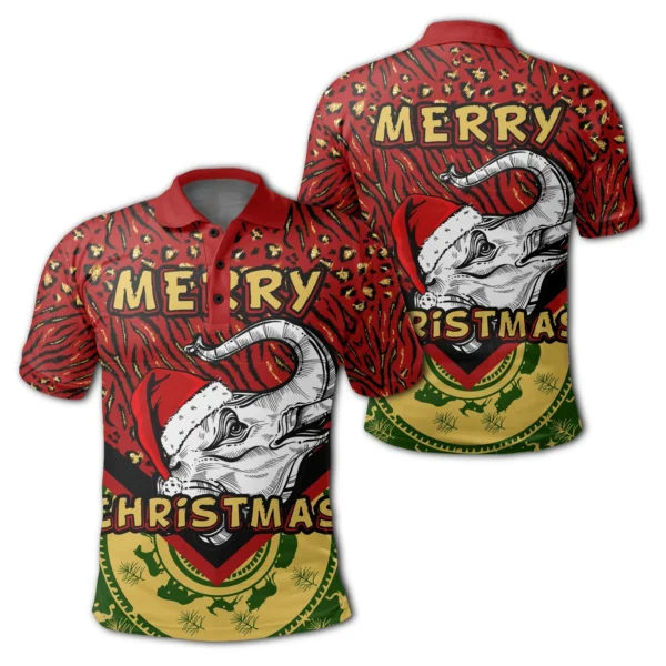 Africa  Polo - Christmas Elephant Polo Shirt9