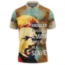 Africa  Polo Shirt - Frederick Douglass Quote Paint Mix Polo Shirt