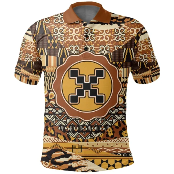 Africa  Shirt - Mpuannkron Polo Shirt Leo Style9 - Image 2