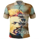 Africa  Polo Shirt - Frederick Douglass Quote Paint Mix Polo Shirt