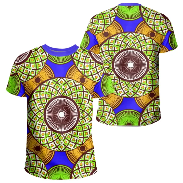 T-Shirt - Ankara Vibrant Circle T-Shirt9