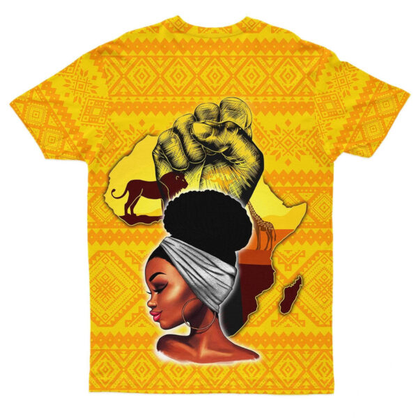 African Power Woman T-shirt - Image 2