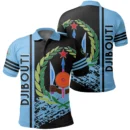 Africa  Shirt - Djibouti Quarter Style Polo Shirt