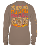 Simply Southern Fall Leaves Football Long Sleeve T-Shirt