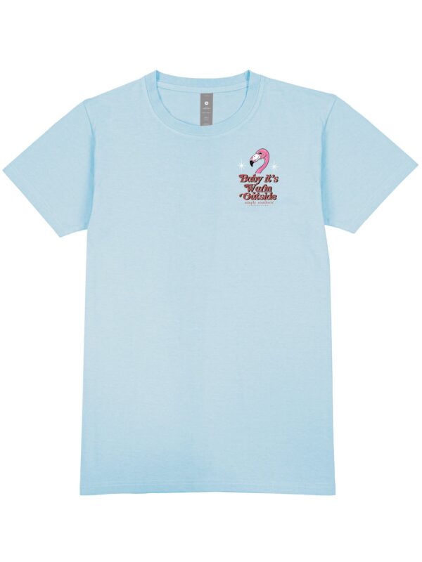 Simply Southern Flamingo Christmas Holiday T-Shirt - Image 2