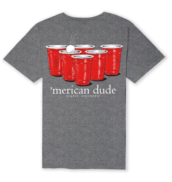 Simply Southern Merican Dude Red Cup Unisex T-Shirt - Image 3