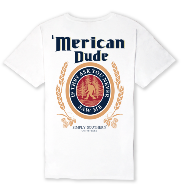 Simply Southern Merican Dude Sasquatch Logo Unisex T-Shirt - Image 3