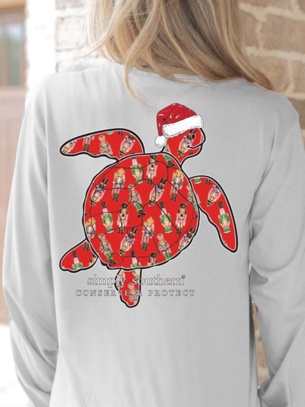 Simply Southern Turtle Tracker Nutcracker Holiday Long Sleeve T-Shirt - Image 3